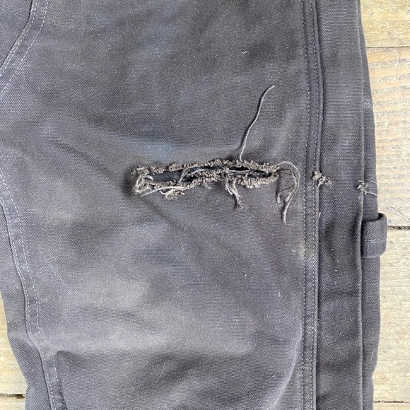 Carhartt Womens Small Loose Fit Washed Duck Insulated Biberal - Picture 6 of 9